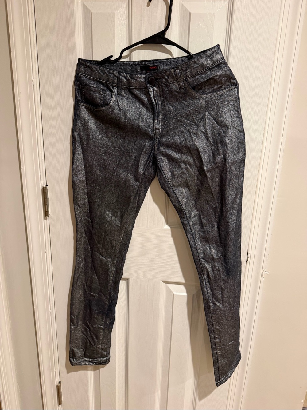 BONGO Metallic Black Skinny Pants